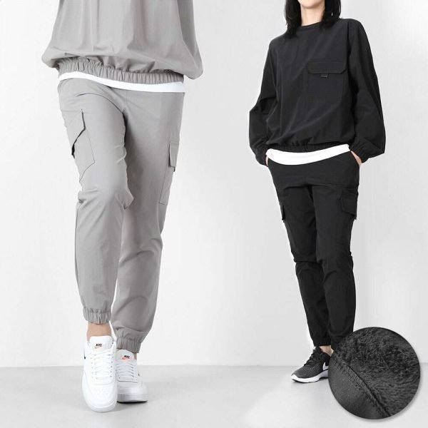벤티브 기모여자 윈드조거 카고 트레이닝 팬츠