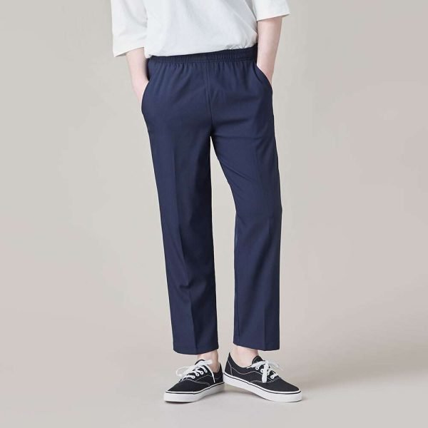 남자 밴딩스판슬랙스 M~4XL 9부 이지핏 슬랙스