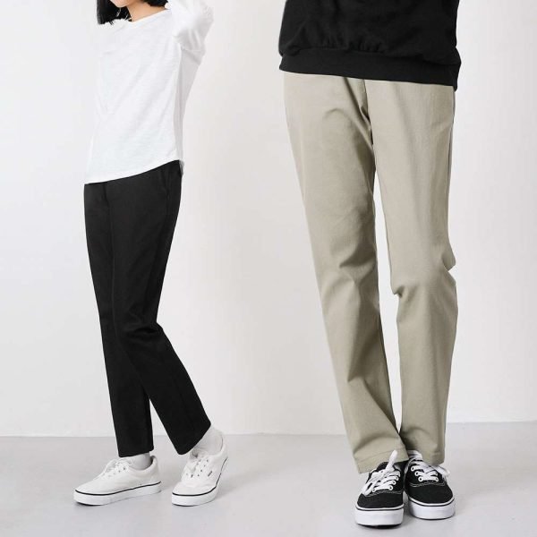 여자 코튼슬림일자 M~4XL 베이직캐주얼 스판밴딩팬츠