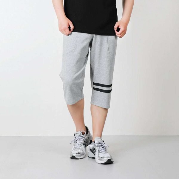 남자 7부 2선 빅사이즈 트레이닝 팬츠 M~4XL