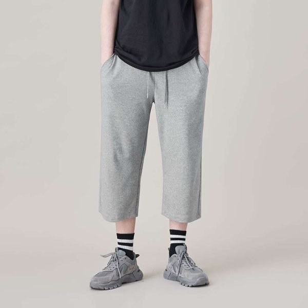 남자 7부 와이드 트레이닝 팬츠