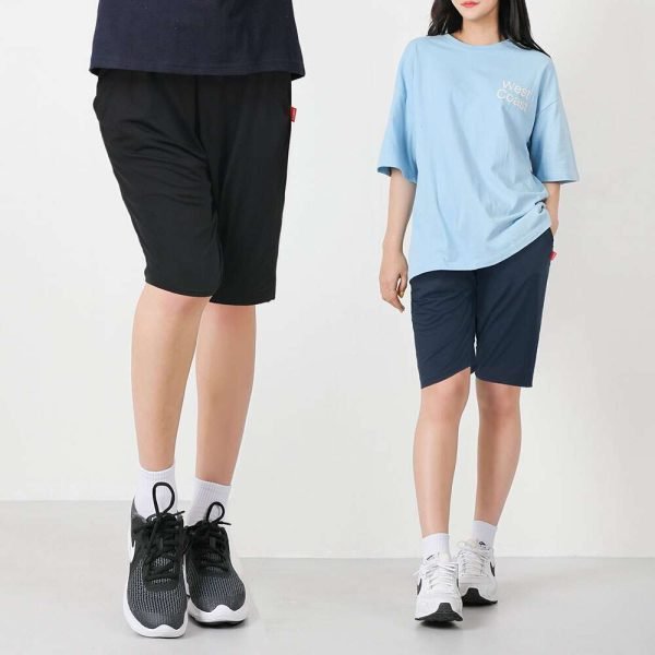 여자 아이스반바지 심플 M~XXL 냉장고바지