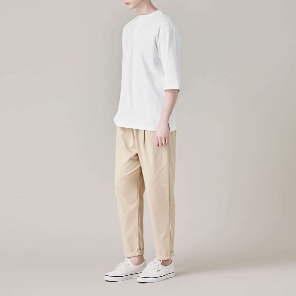 남자 코튼투턱롤업 M~4XL 빅사이즈 롤업팬츠