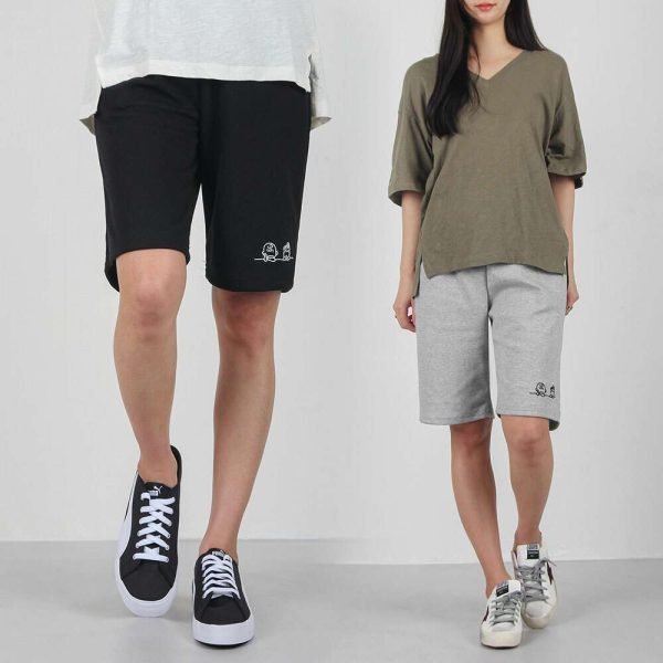 여자 5부 프렌드 여름 트레이닝 팬츠