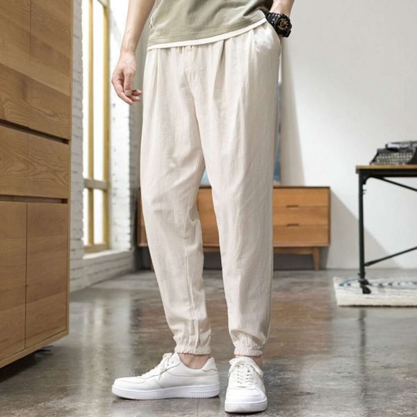 남자 린넨조거 여름 린넨 밴딩팬츠