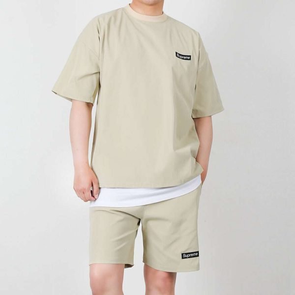 남자 SP우븐반팔상하의 트레이닝 반팔 반바지 세트