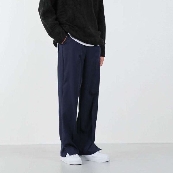 남자 사이드슬릿스판 이지캐주얼 밴딩슬랙스