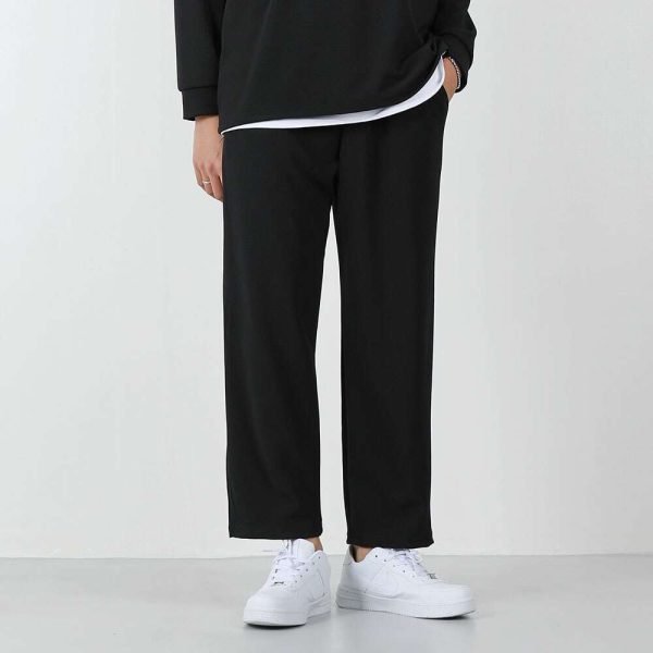 남자 레이스판 와이드 베이직 와이드팬츠