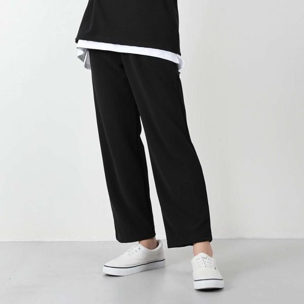 여자 레이스판 와이드 베이직 와이드팬츠