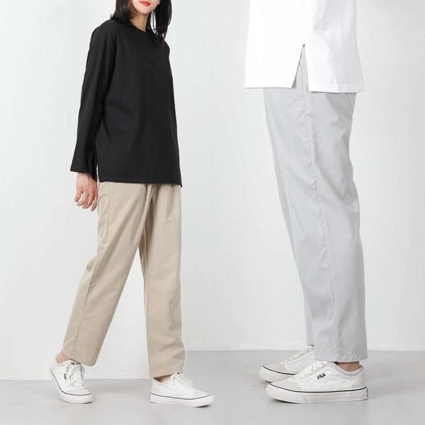 여자 원턱테이퍼드 M~4XL 빅사이즈 링클 코튼팬츠