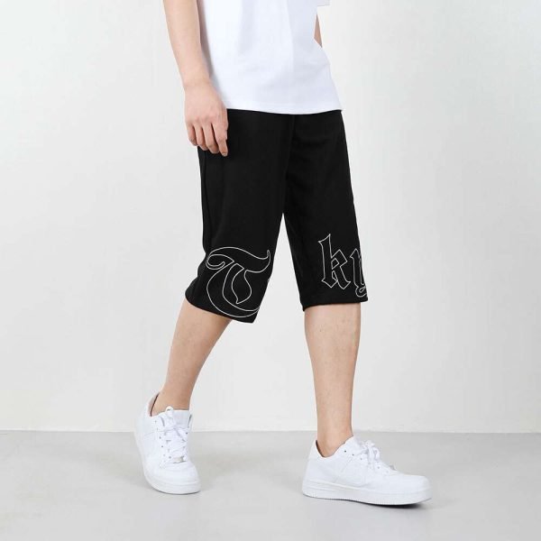 남자 빅사이즈 트레이닝 반바지 7부레터링