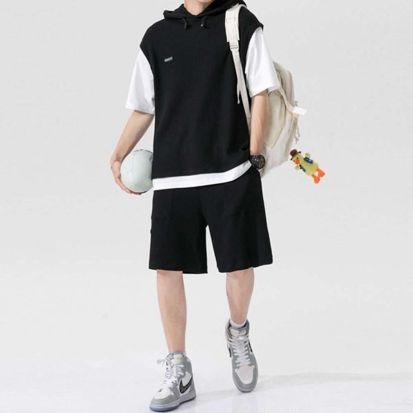 남자 레이어드 트레이닝복 와플세트