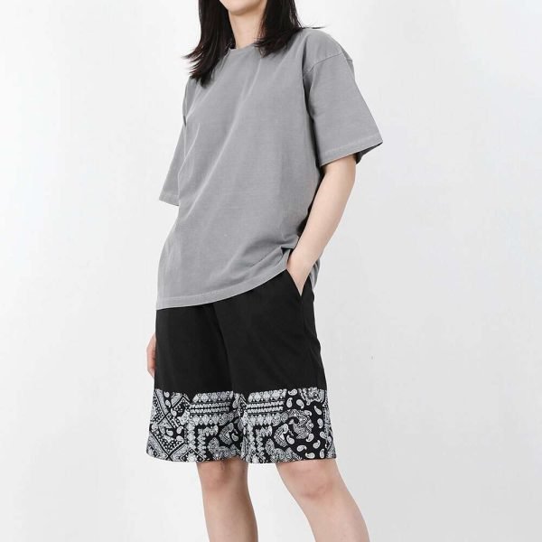 여자 여름 트레이닝 반바지 5부페이즐리 쇼츠