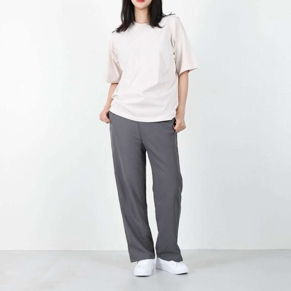 여자 루즈핏 쿨스판와이드 여름 스판팬츠