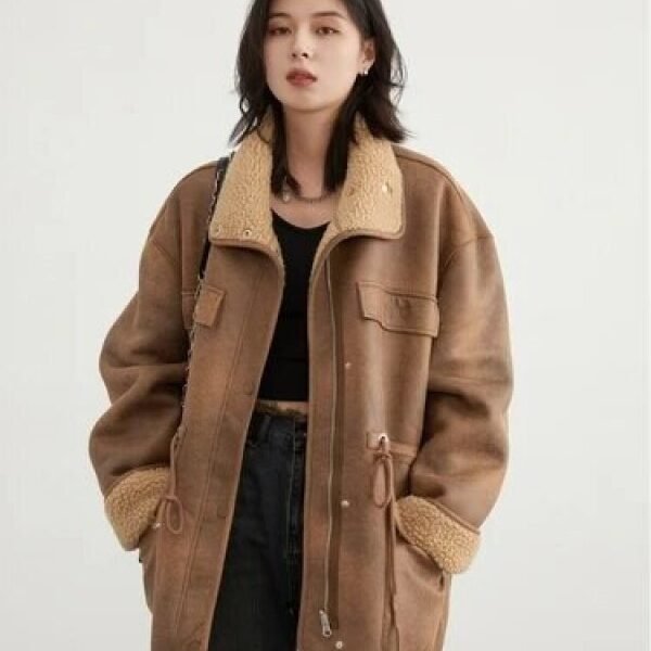 칼라넥 에코 스웨이드 자켓 39F7737