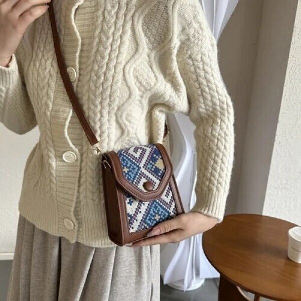 여사 Cini 재생 나일론 플러스 가방 크로스QOR