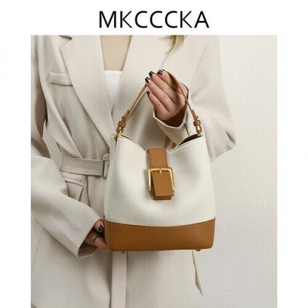 프린티드 나일론 스몰 토트백 48AYUF buttermilk