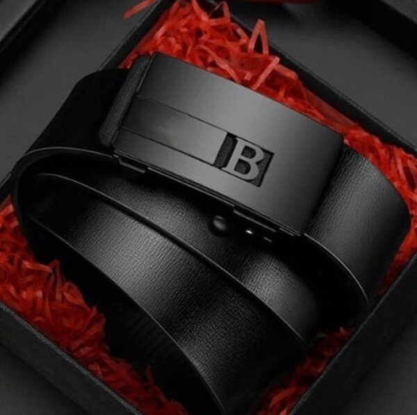 캐주얼 심플 남성 양면 벨트 폭: 3.4cm