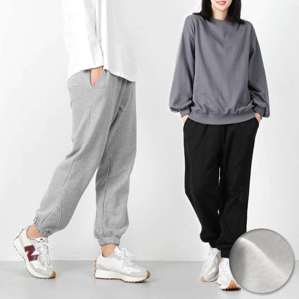 벤티브 기모여자 와이드조거 루즈핏 트레이닝 팬츠