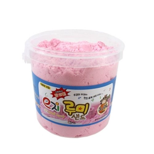 뚝딱 루미샌드 모래놀이 대용량 리필 3L 핑크