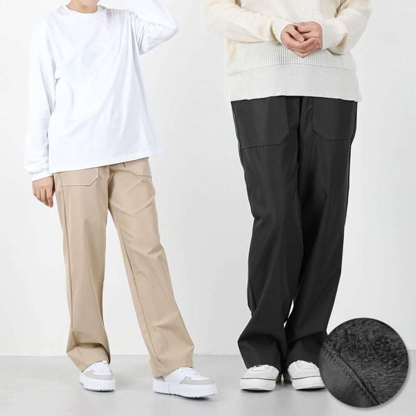 여성 고밀도코튼 세미와이드 밴딩 팬츠