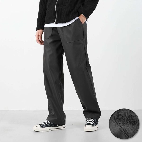 남성 고밀도코튼 세미와이드 밴딩 팬츠