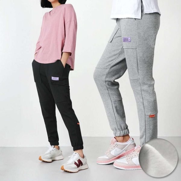 벤티브 기모여자 라벨밴딩조거 트레이닝팬츠