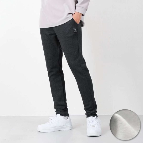 벤티브 기모남자 슬림라벨 슬림핏 트레이닝 팬츠