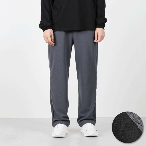 벤티브 기모남성 엠보싱세미와이드 트레이닝 팬츠