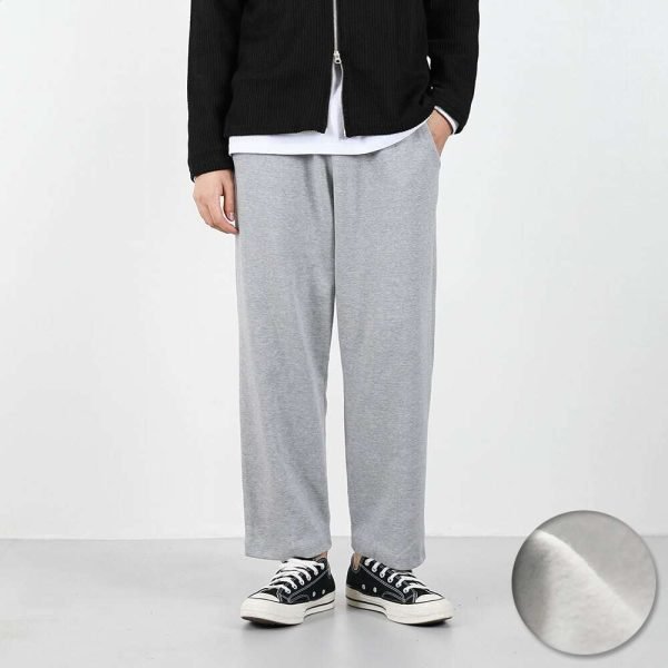 벤티브 기모남자 무지와이드 트레이닝 밴딩 팬츠