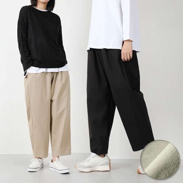 벤티브 기모여자 코튼벌룬팬츠 완전와이드 캐주얼 밴딩팬츠