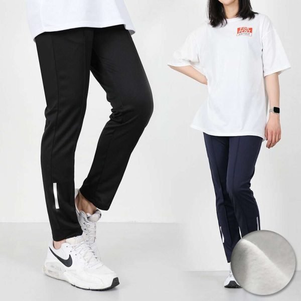 벤티브 기모여자 저지핀턱 S~XL 슬림핏 트레이닝 팬츠