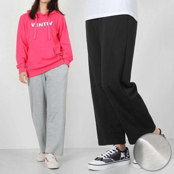 벤티브 기모여자 와이드라인 M~4XL 빅사이즈 트레이닝팬츠