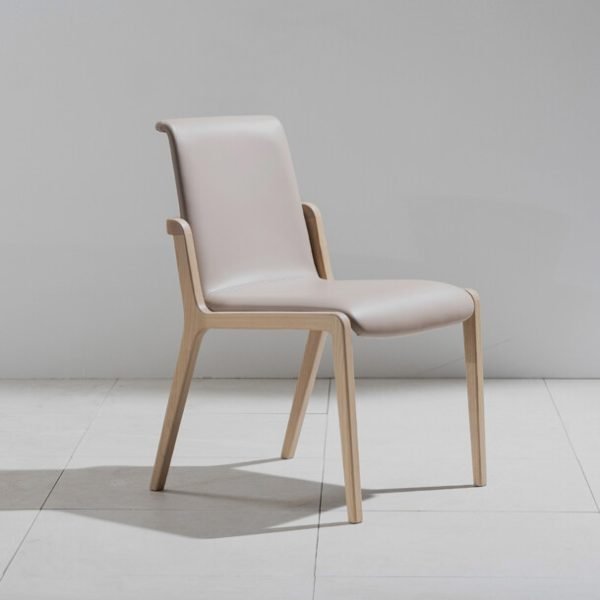 오브라 식탁의자 가죽 암리스형