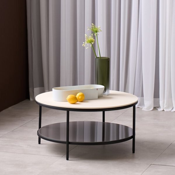 키쉬 원형 티테이블 모어매트