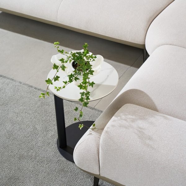 아델 사이드테이블 ㄷ자형 원형