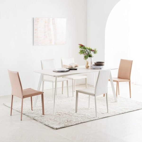 아르떼 리주 와이드 4인 사각 세라믹 식탁