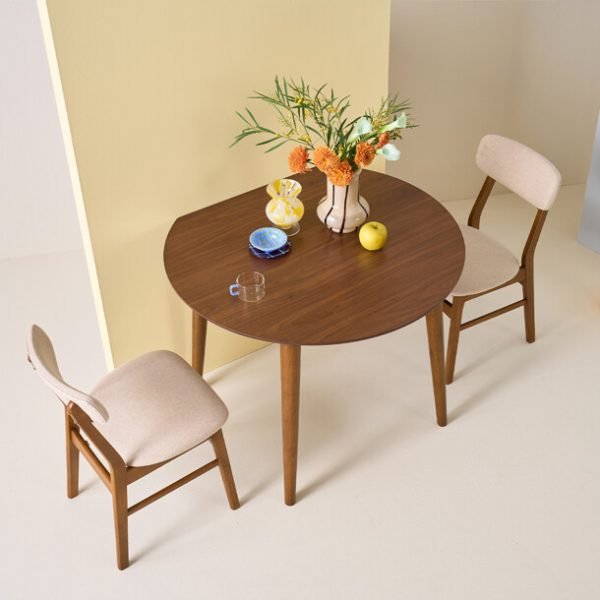 불란파루 라운드 원목 식탁