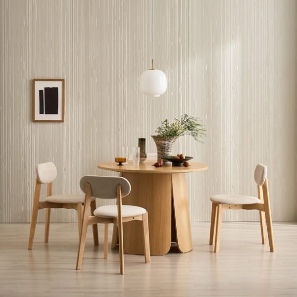 바인 원형 원목식탁