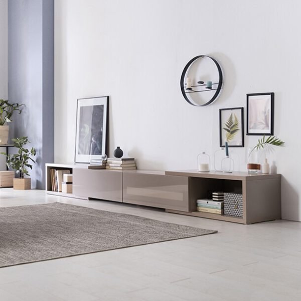 뉴타이드 그레이 확장형 거실장