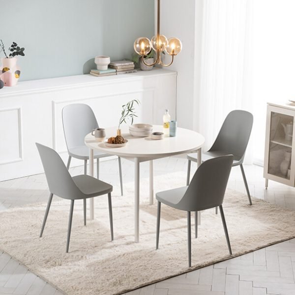 [아울렛] 로티르 4인 원형식탁세트 의자4