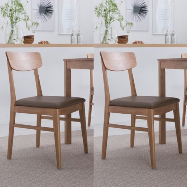 [아울렛] 뉴시나몬 원목식탁의자 2개세트